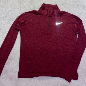 Nike Running Small Quarter Zip Crimson